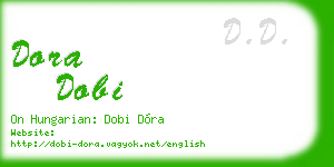 dora dobi business card